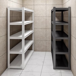 Estantes de almacenamiento modernos de acero y metal, unidades de estantería para almacenamiento de exhibición de almacén y supermercado - Product Image 1