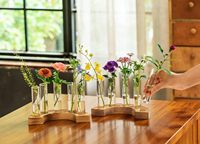 Melphoe Petits vases en verre pour fleurs, centres de table, décorations de mariage, décoration intérieure, station de propagation, terrarium pour plantes