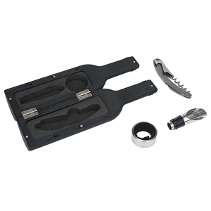 Engraved Logo Tool Kit Opener Bottle <strong>Wine</strong> Accessory <strong>Gift</strong> <strong>Set</strong> - Product Image 3