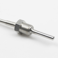 Sonde de température industrielle WZP291 WRN 1/2 3/4 pouce à vis, 3 fils, Pt100 RTD, thermocouple en acier inoxydable