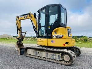 Mini-excavatrice Caterpillar 305.5e japonaise certifiée, complète, d'occasion - Product Image 5