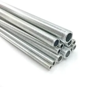 <span class=keywords><strong>Tige</strong></span> <span class=keywords><strong>filetée</strong></span> <span class=keywords><strong>creuse</strong></span> en aluminium galvanisé M12 DIN 975 avec écrous hexagonaux - Product Image 2