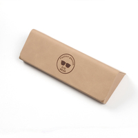 Étui à lunettes en gros, minimaliste, en cuir PU mat, fermeture magnétique, léger, portable, boîte de rangement personnalisée pour lunettes