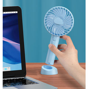 Mini Potable manipulé 3 vitesse du vent charge refroidissement usb ventilateur électrique rechargeable ventilateur de bureau support de téléphone cadeau promotionnel - Product Image 6