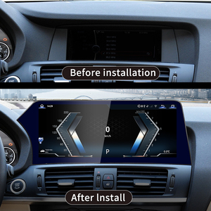 Écran anti-reflet STWEI Android 15 bleu anti-lumière bleue, compatible avec BMW X3 F25 X4 F26, CarPlay sans fil, système multimédia automobile AUTO - Product Image 3