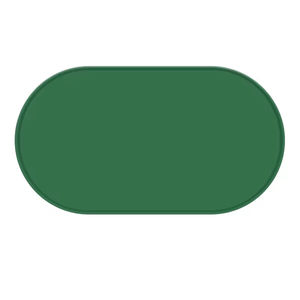 แผ่นรองอาหารสัตว์เลี้ยง ซิลิโคนเกรดอาหาร รูปวงรี สำหรับสุนัขและแมว ทำความสะอาดง่าย กันน้ำ ไม่ลื่น - Product Image 6