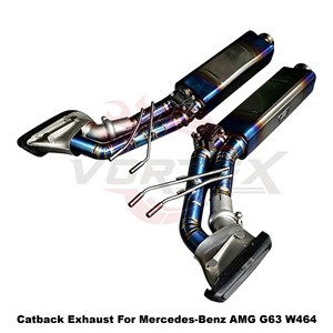 Vortex Global-Shop Preferred Carbon-Trimmed Titanium Piping For Mercedes-Benz AMG G63 W464 Layout - Product Image 2