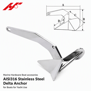 อุปกรณ์เรือยอชท์ไฮโดรใหม่ อะไหล่เรือ ชุดสมอ DALTA ซีรีส์ 316 สแตนเลสสตีล - Product Image 1