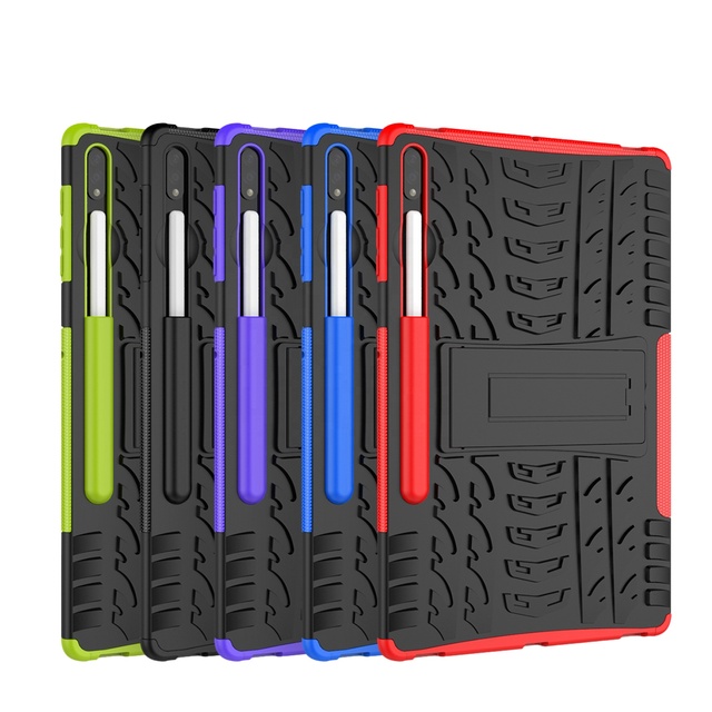 Shockproof 2 in 1 Hybrid Rugged Silicon Case for Samsung Galaxy Tab S2 8.0 T710 Tablet Kickstand Case Cover