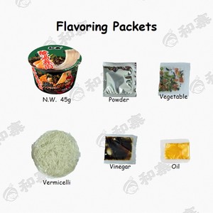 Nouilles instantanées HeZhai pour le bureau et les voyages, soupe aigre aux fruits de mer, vermicelles de patate douce moelleux et faibles en gras, prêts en quelques minutes - Product Image 4