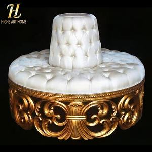 Lusso europeo Villa Hall Chairpull Design in velluto tessuto speciale a forma di Base divano per zona <span class=keywords><strong>Lounge</strong></span> dell'hotel - Product Image 5