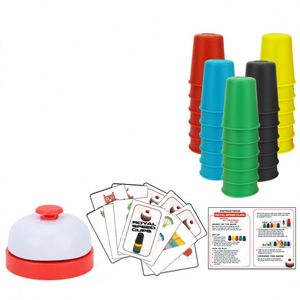 Jouets éducatifs Montessori : Jeu de vitesse avec gobelets empilables en plastique pour la reconnaissance des couleurs, l'entraînement logique et l'éveil intellectuel – Cadeaux amusants - Product Image 1