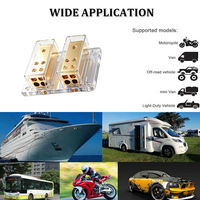Bloc de distribution de sortie 8Gauge pour voiture et bateau, idéal pour les systèmes audio (calibre 4 AWG)