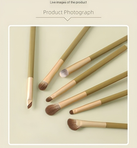 Ensemble professionnel de <span class=keywords><strong>7</strong></span> pinceaux de maquillage, poils synthétiques doux, étiquette privée, logo personnalisé, OEM, collection de pinceaux cosmétiques en gros - Product Image 5