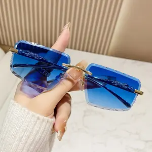 Gafas de Sol Vintage 2025 con Montura Metálica y Diseño de Cabeza de Leopardo, Protección UV400, Sin Montura, Cuadradas, Estilo Punk para Hombre y Mujer - Product Image 4