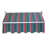 Auvent de balcon, terrasse, patio, villa, personnalisable, 5 m, rétractable, en alliage d'aluminium moderne, anti-UV, revêtement en polyester PVDF, imperméable