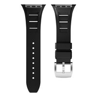 Bracelet de montre sport en silicone tendance pour Watch Ultra 3 49mm/45mm Iwatch 11/10/9, boucle en caoutchouc respirant, fermoir déployant