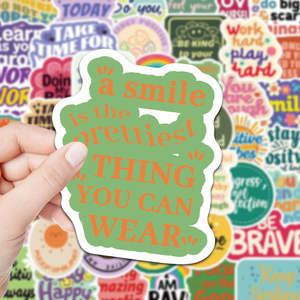 Autocollants en <span class=keywords><strong>vinyle</strong></span> mignons et durables avec des formes irrégulières pour la décoration de livres et de cahiers pour enfants, promotions - Product Image 2