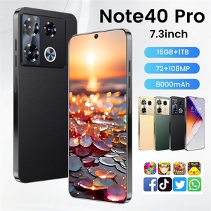 สมาร์ทโฟน Note40 Pro ระบบ Android 13 รองรับ 5G หน่วยความจำ 16GB+1GB RAM ปลดล็อคด้วยใบหน้า โทรศัพท์มือถือสำหรับธุรกิจ คุณภาพคุ้มราคา - Product Image 2