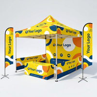 Carpa Plegable Personalizada de 10x10 con su Logotipo, Carpa Impermeable para Publicidad, Stand Promocional con Impresión Personalizada
