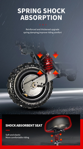 Scooter Eléctrico Todoterreno Plegable de 11 Pulgadas con Doble Motor, Potente de 5600W, 60V 27AH, para Ciudad y Montaña, para Adultos - Product Image 4