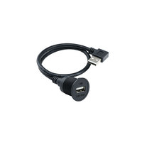Conector USB 2.0 3.0 Resistente a la Intemperie, Cable de Datos Tipo C, Conector Circular Macho y Hembra, Adaptador de Cable USB Mini Micro para PCB