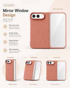 เคสโทรศัพท์พับได้เนื้อผ้าหรูหรา บางเฉียบ ป้องกันรอยขีดข่วน พร้อมปกป้องกล้อง - Product Image 5