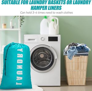 Wholesale Foldable Extra Large <b>Printed</b> Rip-stop Fabric Travel Dirty <b>Clothes</b> <b>Machine</b> Washable Polyester 92x61cm Laundry Bag - Product Image 4