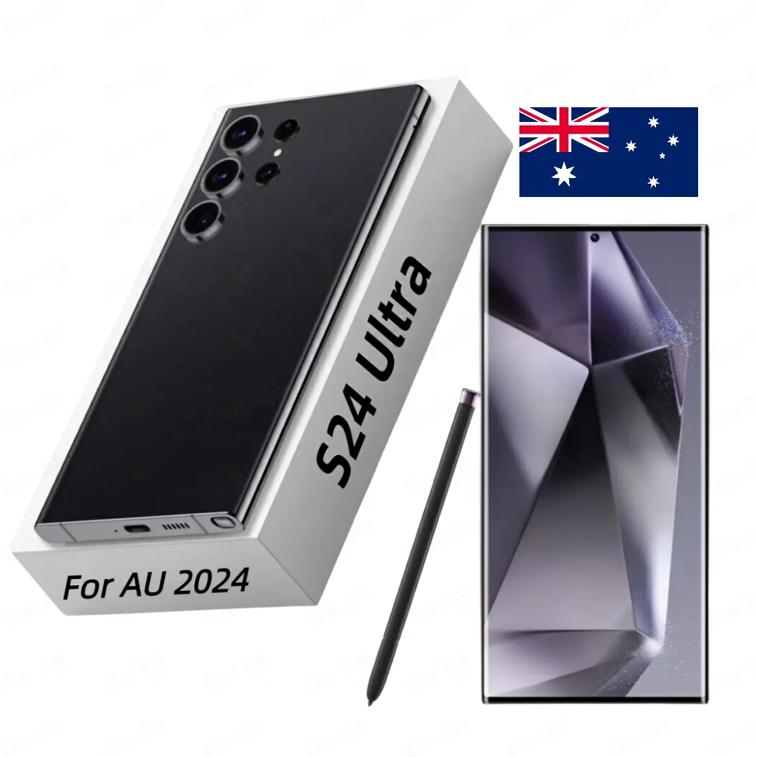 2024 Australien Bestseller brandneues S24 Ultra entsperrtes Smartphone großer Bildschirm Dual-SIM Android Telefonunterstützung ChatGPT4 schneller Versand