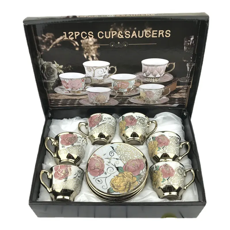 Théière européenne italienne en céramique tasse à café tasse à thé en porcelaine tasse et soucoupe ensemble pour collations