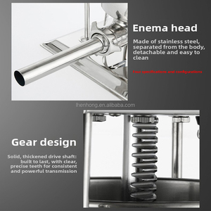 Machine <span class=keywords><strong>à</strong></span> saucisses électrique <span class=keywords><strong>automatique</strong></span> 15L, capacité 200kg/h, <span class=keywords><strong>poussoir</strong></span> <span class=keywords><strong>à</strong></span> saucisses, machine de remplissage, <span class=keywords><strong>poussoir</strong></span> <span class=keywords><strong>à</strong></span> saucisses électrique - Product Image 4