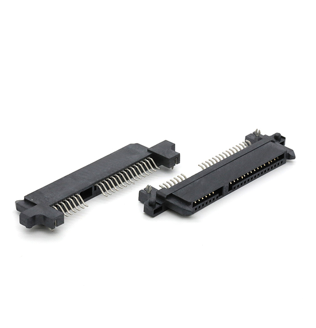 Mid Mount SATA Connector 7+15P 22 Position Female SMT type 14.7mm Height SATA Power Connector