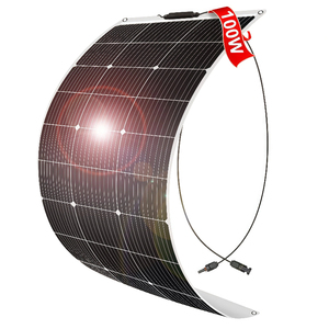 แผงโซลาร์เซลล์ Alecter Solar APH-P108 100W 18V แบบยืดหยุ่น ผลิตจากซิลิคอนโมโนคริสตัลไลน์ PET ประสิทธิภาพ 22% ขนาดเซลล์ 182 มม. เหมาะสำหรับรถบ้าน เรือ และรถแคมป์ปิ้ง - Product Image 1