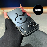 Étui de téléphone magnétique élégant dissipant la chaleur pour iPhone 14-18, coque de protection antichoc ultra-fine, toucher agréable