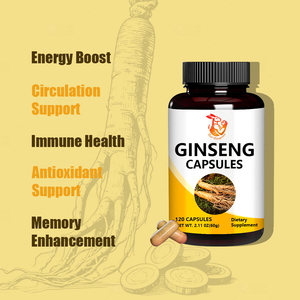 Cápsulas de Ginseng al por Mayor para Mejorar la Energía y la Memoria, Suplemento de Ginsenosidos con Fórmula de Alta Potencia - Product Image 3