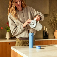 Mug de voyage en acier inoxydable, tasse à café isotherme sous vide, gobelet anti-éclaboussures pour la randonnée, la salle de sport, logo personnalisé