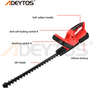 ADEYTOS 21V máquina de Seto inalámbrica eléctrica batería de litio recargable cortacésped 700W herramientas eléctricas de jardín - Product Image 1