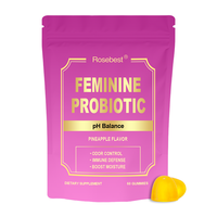 Gummies Probiotiques Hydratantes à l'Extrait d'Orme Rouge pour Femmes, Marque Privée OEM, Soutien au pH Équilibré, Complément de Bien-être Féminin pour Adultes