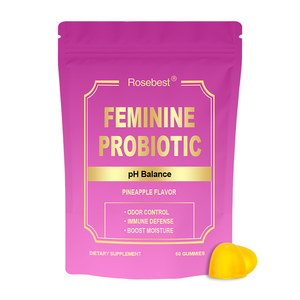 Gummies Probiotiques Hydratantes à l'Extrait d'Orme Rouge pour Femmes, Marque Privée OEM, Soutien au pH Équilibré, Complément de Bien-être Féminin pour Adultes - Product Image 1