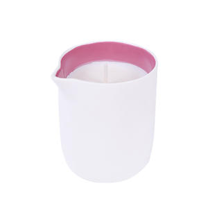 कारखाने की आपूर्ति फैशन मोमबत्ती सुगंध थोक काले और सफेद बीकर श्रृंखला ग्लास हाथ से सुगंधित सोयाबीन मोम - Product Image 5