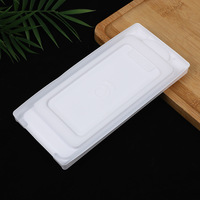 Recyclable PVC Transparent Blanc Plateau Intérieur Imprimable Téléphone Cas Boîte D'emballage En Plastique Emballage Blister