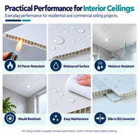 Panneaux de plafond décoratifs en PVC de luxe contemporains et élégants pour les aéroports, les salles de classe et les halls à usage commercial