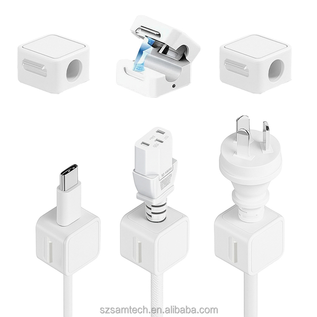 Magnetic Cable Clips Cute Self-Adhesive Sticker Ultra Slim Smooth Adjustable Cord Organizer Under Desk Cable Management