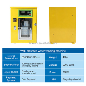 Distributore d'Acqua Compatto a Parete YISO per Piccole Imprese, Sistema di Filtrazione a Osmosi Inversa RO Personalizzato SDK per Esterni - Product Image 2