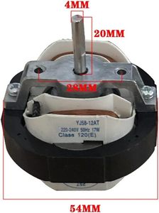 Styire Variable Air Single-Phase Shaded Pole Motor Heater Accessories Long Shaft 115/120V Synchronous Tumbler (<b>Models</b> - Product Image 1