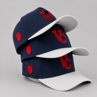 Casquette de golf en nylon personnalisée avec logo, perforations laser, broderie 3D, luxe, vente en gros, ajustable, performance sportive, casquette chaude pour le golf