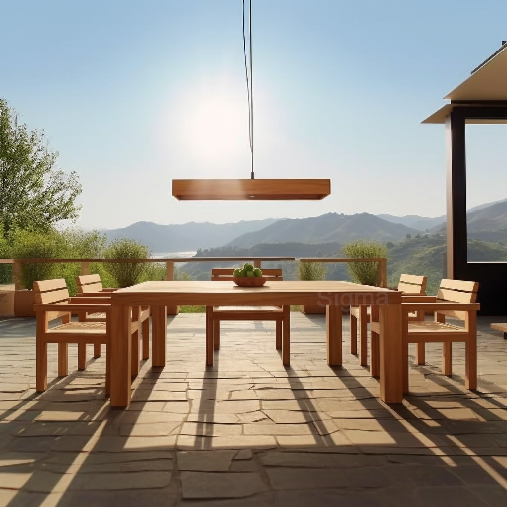 SIGMA Popular Teak Furniture Customize Patio Park  Teak Sofa Outdoor Garden Furniture