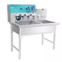 Machine semi-automatique commerciale pour le lavage, le nettoyage, le séchage, la désinfection et la stérilisation des chaussures