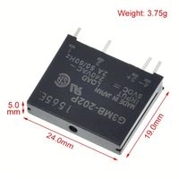 5V 12V 24V DC-AC modul Relay Solid State G3MB-202P G3MB 202P PCB SIP SSR AC 240V 2A saklar Relay Resistor sirkuit Snubber