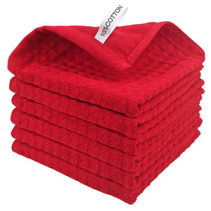 Tovagliolo in Cotone a <span class=keywords><strong>Nido</strong></span> <span class=keywords><strong>d</strong></span>'<span class=keywords><strong>Ape</strong></span> Panno da Cucina Waffle per Lavare i Piatti Strofinaccio Addensato Assorbente per la Pulizia - Product Image 5